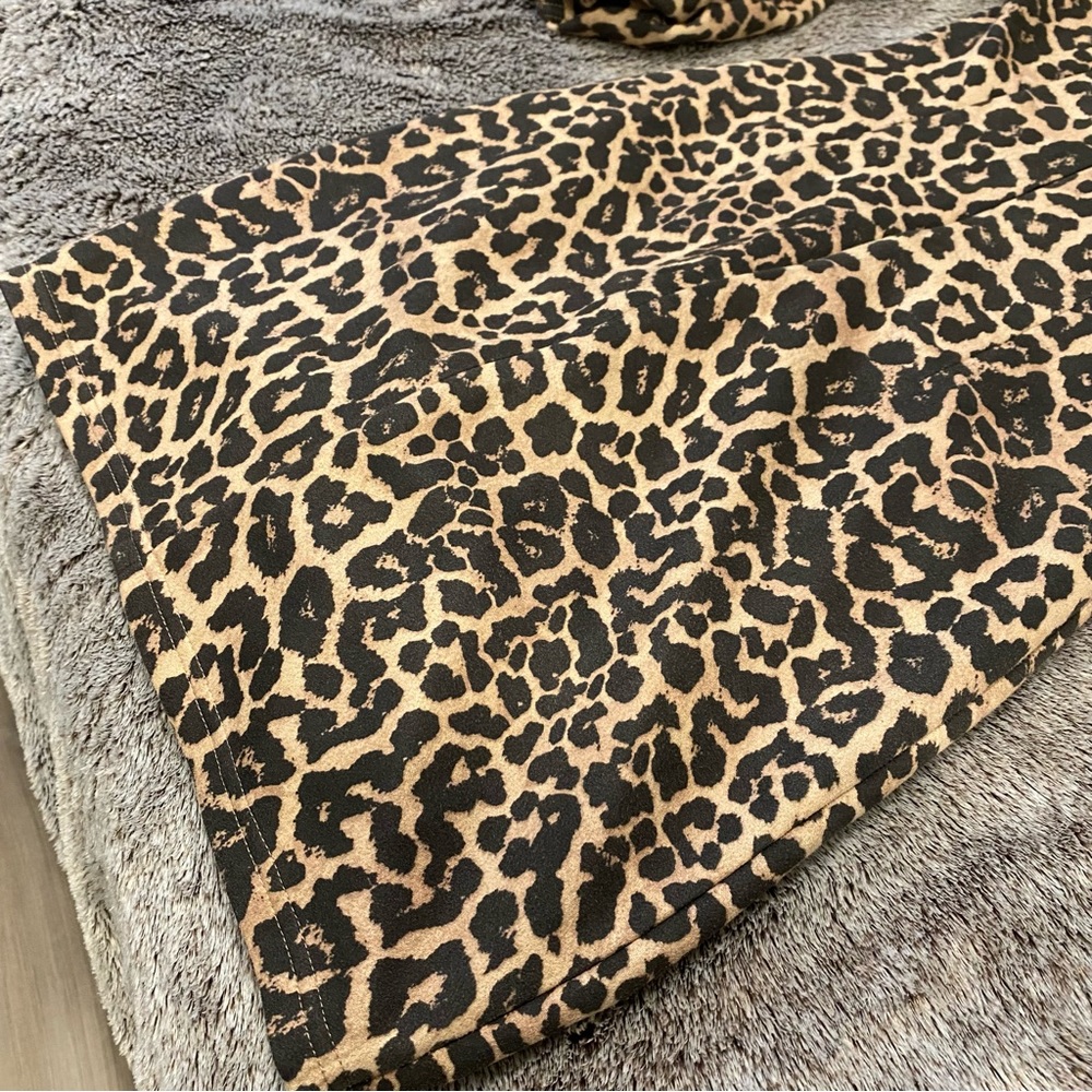 ZARA Ruched Leopard Print Bodycon Dress - Picture 13 of 14